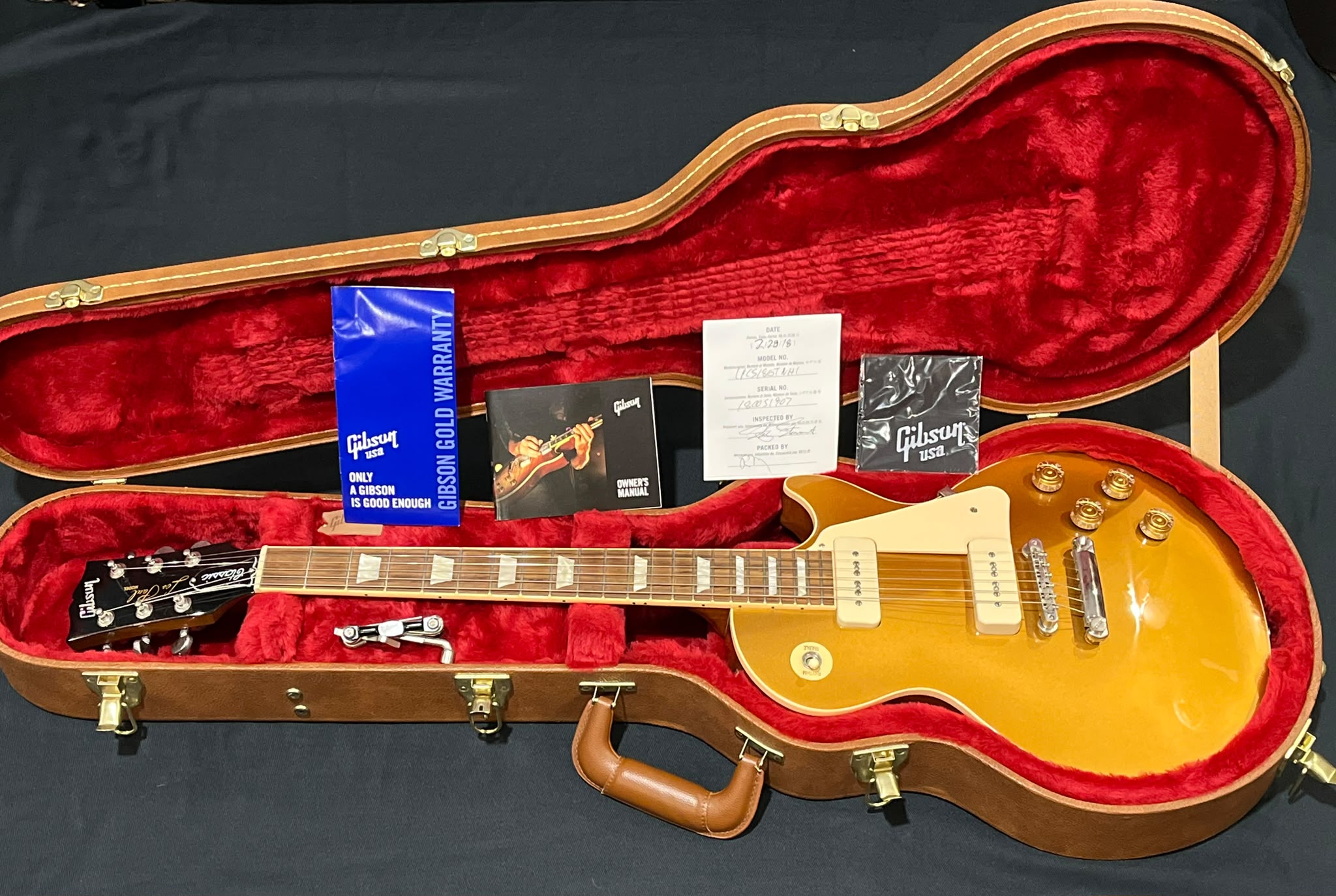 Gibson Les Paul Classic Gold Top P 90 2018 Model Usato ex collector