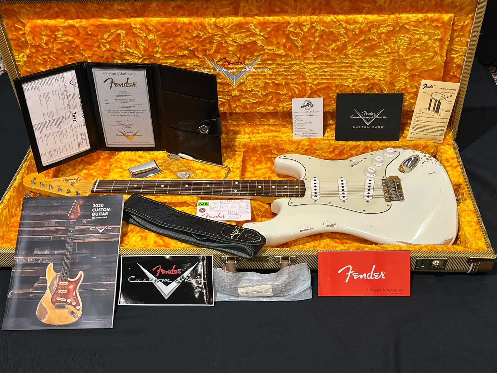Fender Stratocaster 1959 Custom Shop Peach Guitar Selected Ex Collector 10/10